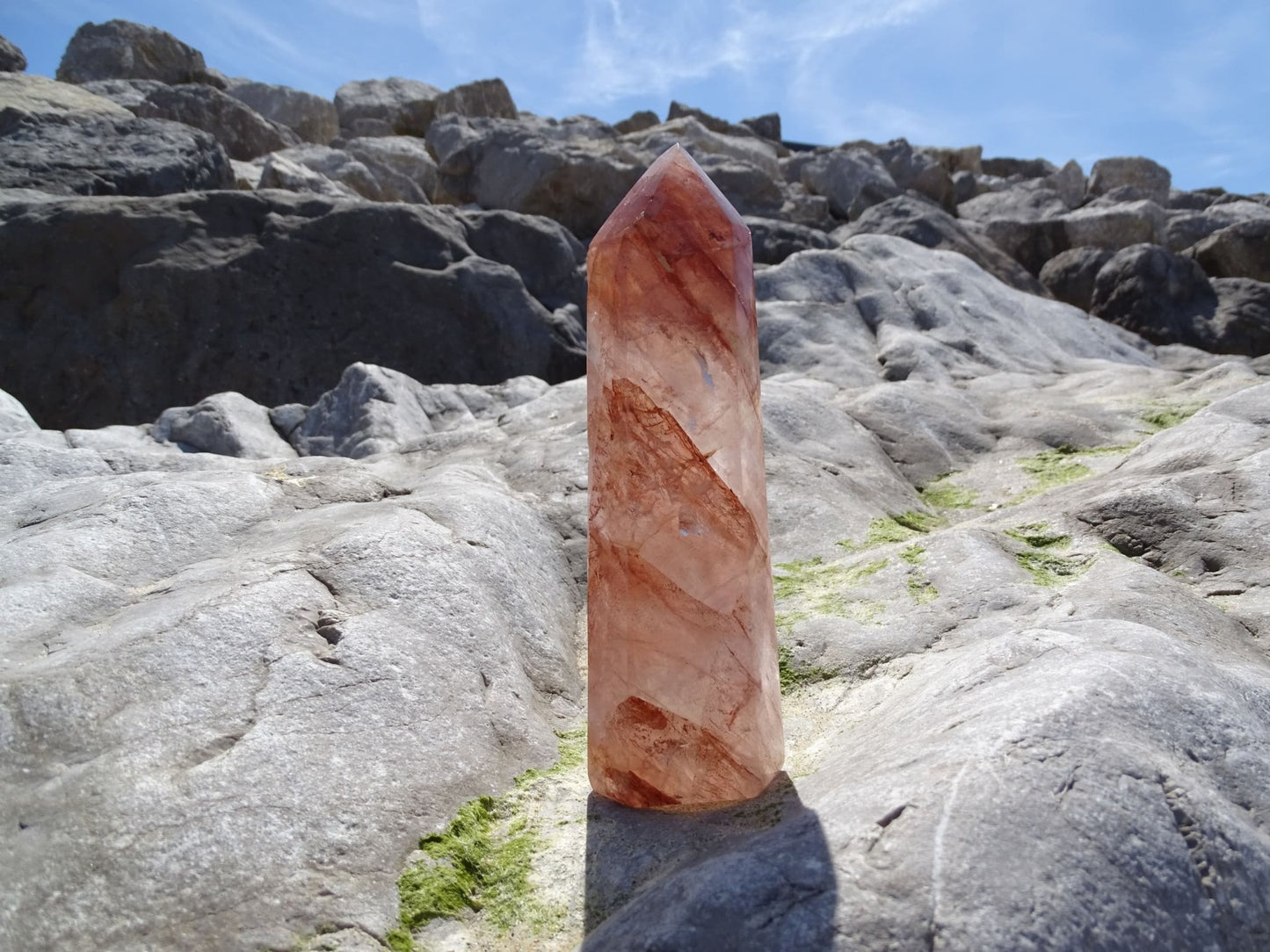 Quartz Hématoïde - Cristaux - Colibri Minéraux et Bien-être